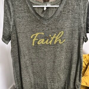 Cato Heathered Green Faith Tee